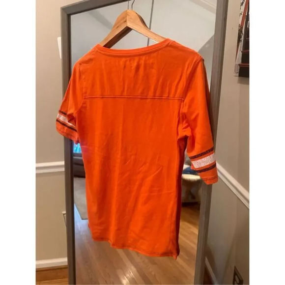 Clemson Russell Short Sleeve Shirt Large Orange - Picture 4 of 5